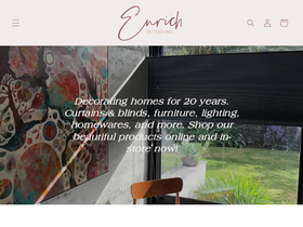 enrichinteriors.com.au homepage screenshot