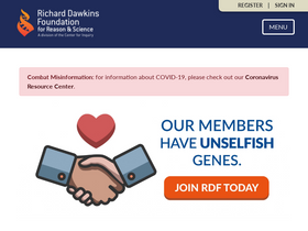'richarddawkins.net' screenshot