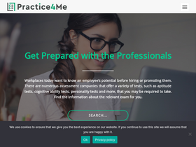 'practice4me.com' screenshot