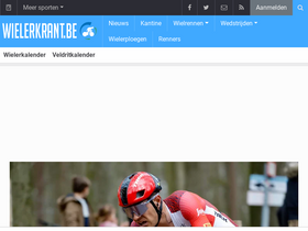 'wielerkrant.be' screenshot