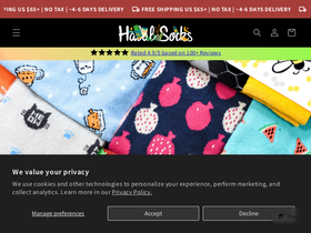 Halal Socks - Step in the Right Direction homepage screenshot