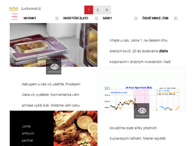 'zlate-mince.cz' screenshot