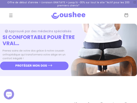 coushee homepage screenshot