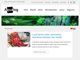 'aqualog.de' screenshot