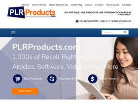 'plrproducts.com' screenshot