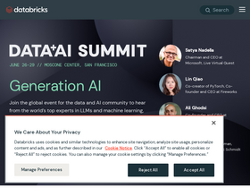 'databricks.com' screenshot