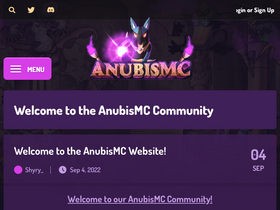 'anubismc.com' screenshot