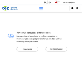 'cez.gov.pl' screenshot