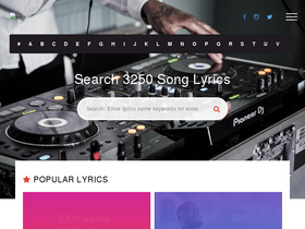 'muslyrics.com' screenshot