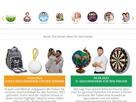 'geschenkidee-sofort.de' screenshot