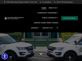 'sheriffleefl.org' screenshot