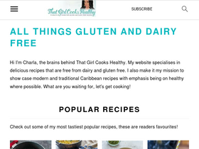 'thatgirlcookshealthy.com' screenshot