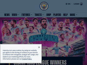 'mancity.com' screenshot