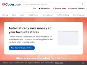 'codes.co.uk' screenshot