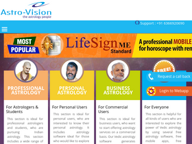 'indianastrologysoftware.com' screenshot
