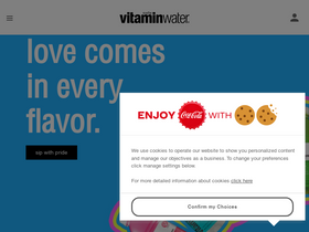 'vitaminwater.com' screenshot