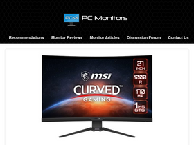 'pcmonitors.info' screenshot