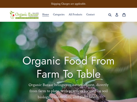 organic-bazaar.in homepage screenshot