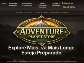 adventureplanetstore.com homepage screenshot