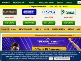 'pronosticirisultativincenti.com' screenshot
