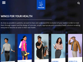 'thuasne.com' screenshot