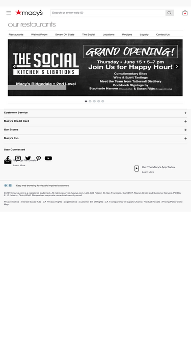 macysrestaurants.com