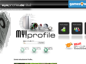 'sysprofile.de' screenshot