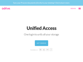 'odrive.com' screenshot