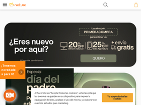 'natura.cl' screenshot