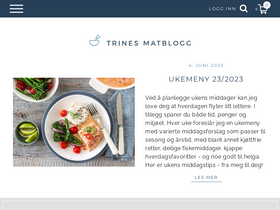 'trinesmatblogg.no' screenshot