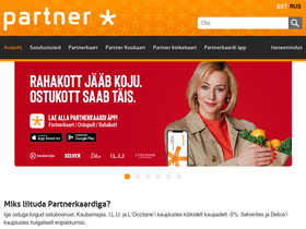 'partnerkaart.ee' screenshot