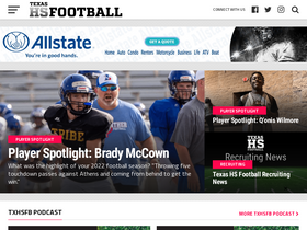 'texashsfootball.com' screenshot