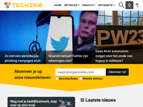 'techzine.nl' screenshot