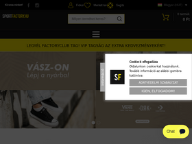 'sportfactory.hu' screenshot