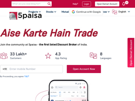 '5paisa.com' screenshot