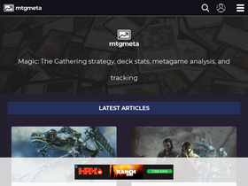 'mtgmeta.io' screenshot