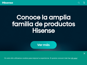 'hisense.com.mx' screenshot