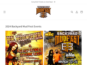backyardmudfest.com homepage screenshot
