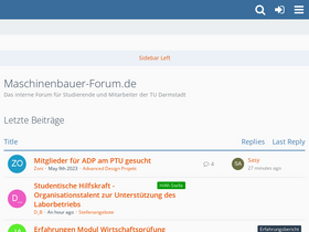 'maschinenbauer-forum.de' screenshot