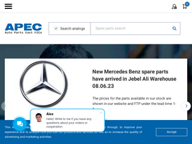 'apec-uae.com' screenshot