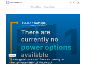 'tulisansamsul.com' screenshot