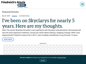 'friedreichsataxianews.com' screenshot