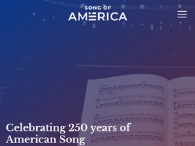 'songofamerica.net' screenshot