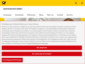'postdirekt.de' screenshot