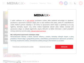 'mediaklik.sk' screenshot