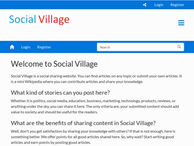 'socialvillage.in' screenshot