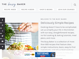 'thebusybaker.ca' screenshot