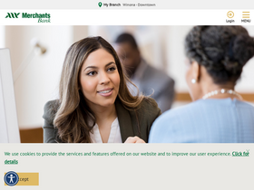 'merchantsbank.com' screenshot