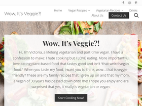 'wowitsveggie.com' screenshot