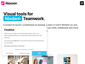 'klaxoon.com' screenshot